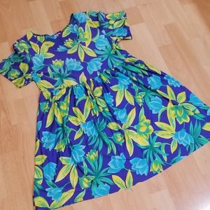 Beautiful  Swimsuit Cover up Tropical Colorful